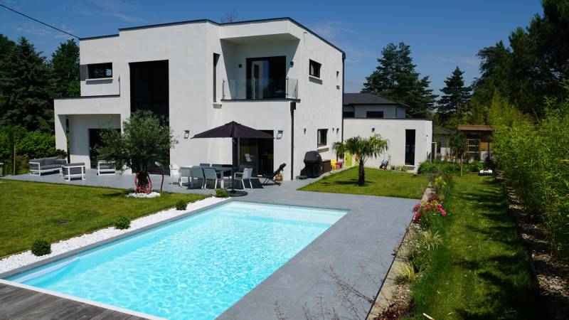 construire sa maison contemporaine cubique beaujolais  