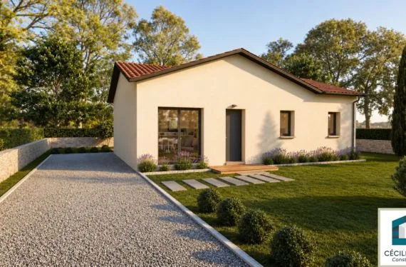 Photo maison 80&nbsp;m²<br> terrain 536&nbsp;m²