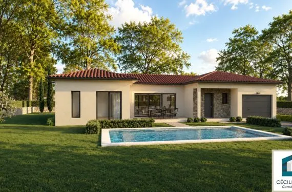 Photo maison 110&nbsp;m²<br> terrain 600&nbsp;m²