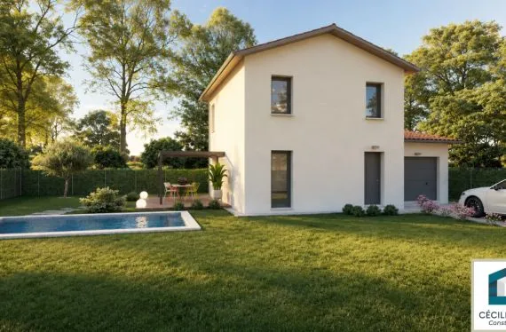 Photo maison 90&nbsp;m²<br> terrain 525&nbsp;m²