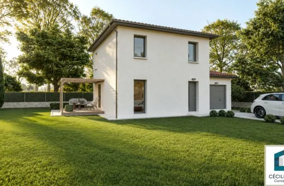 Photo maison 90&nbsp;m²<br> terrain 500&nbsp;m²
