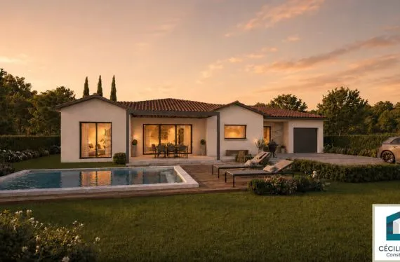 Photo maison 115&nbsp;m²<br> terrain 700&nbsp;m²