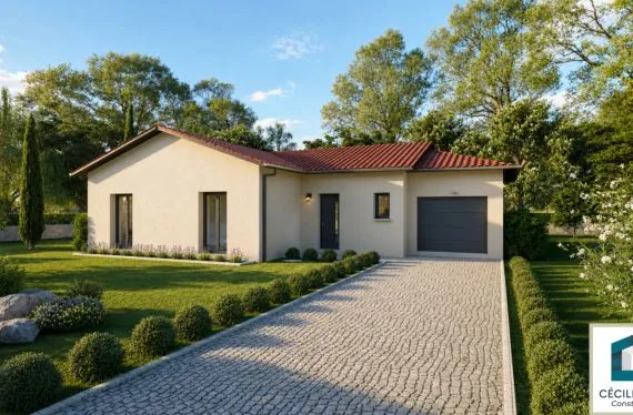 Photo maison 95&nbsp;m²<br> terrain 520&nbsp;m²
